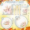 175 Pcs Thanksgiving Pink and Blue Party Supplies - Paper Plates Napkins Cups Cutlery (Serves 25)